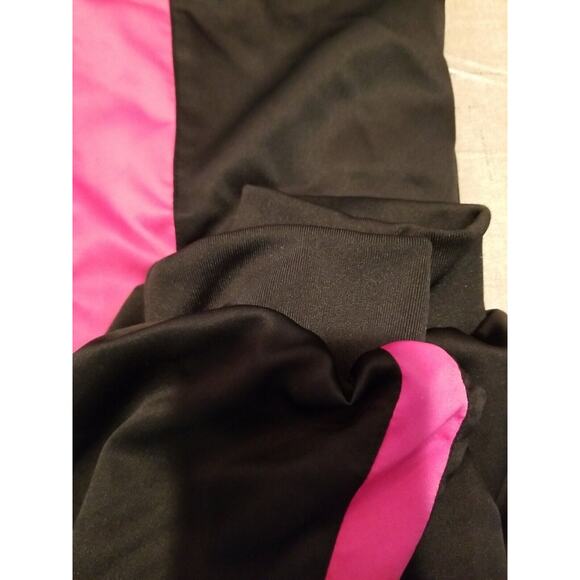 Puma Women's Y2K Black/ Hot Pink Striped Satin Jogger Pants Size XXL - Picture 8 of 11